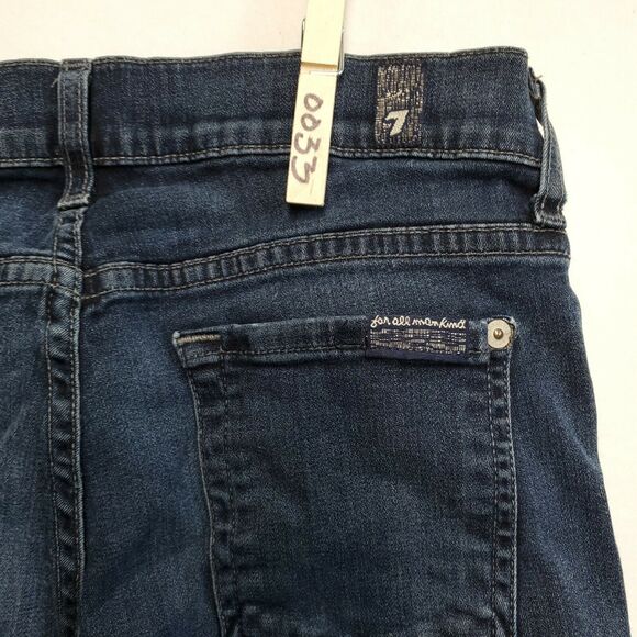 7 For All Mankind The Skinny Casual Medium Wash Denim Jeans Womens Size 26 Blue - Picture 4 of 8
